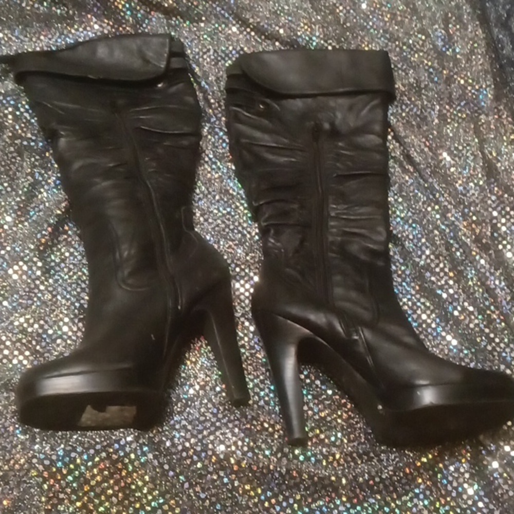 Jessica Simpson knee high high heel boots